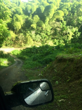 driving up to Cerro de Nandy