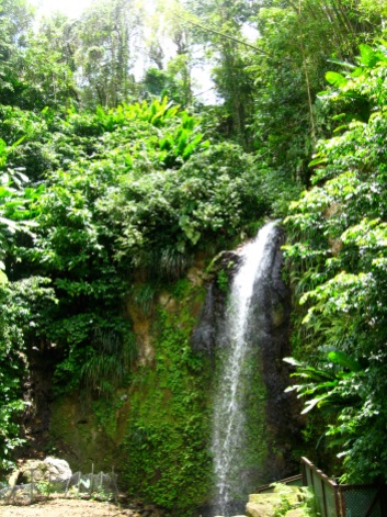 st lucia waterfall